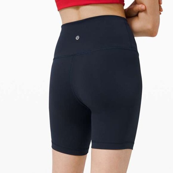 Lululemon Wunder Train High-Rise Short 6" - 2 True Navy - Picture 2 of 6
